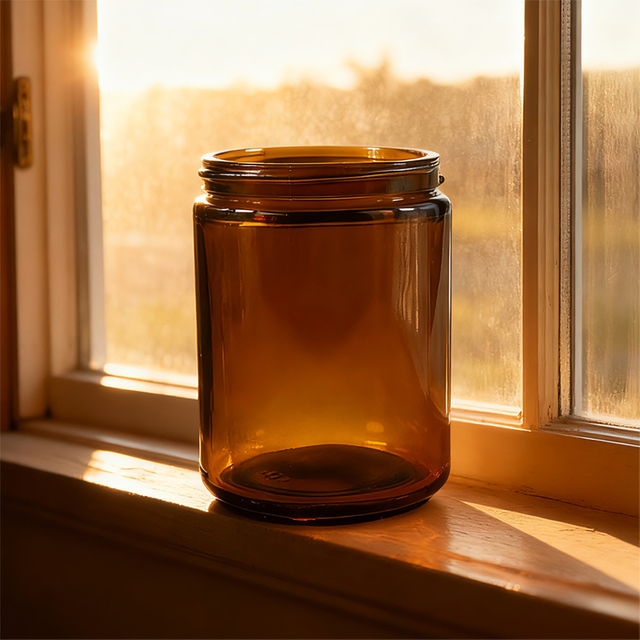  カバー付きクラシックティーカラーガラスキャンドルホルダークリスマスデコレーションギフト